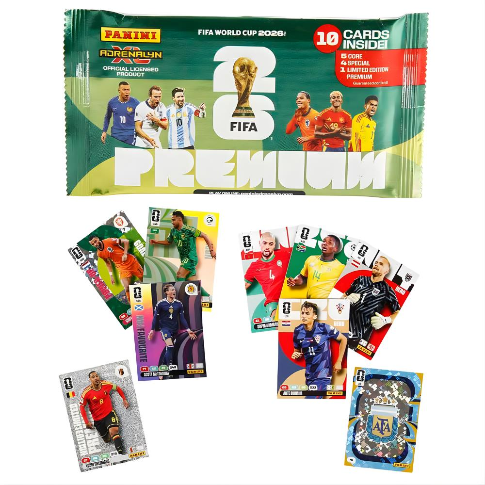 FIFA World Cup 2026 Adrenalyn XL Premium Trading Card 10’lu Paket
