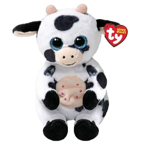 TY Beanie Boo's Herdly Siyah Beyaz İnek 15 Cm