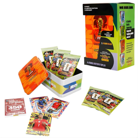 FIFA World Cup 2026 Adrenalyn XL Trading Card Metal Kutu