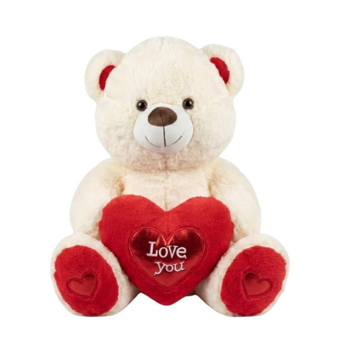 Peluş 40 Cm Kalpli Ayı
