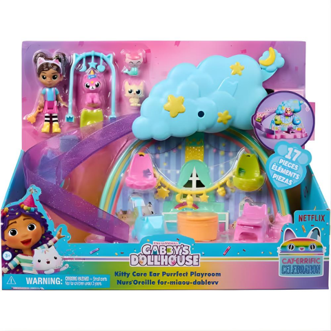 Gabby's Dollhouse Kitty Care Ear Purrfect Playroom