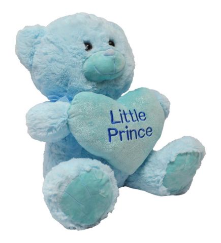 Prens ve Prenses Kalpli Ayı Peluş 45 Cm 62354