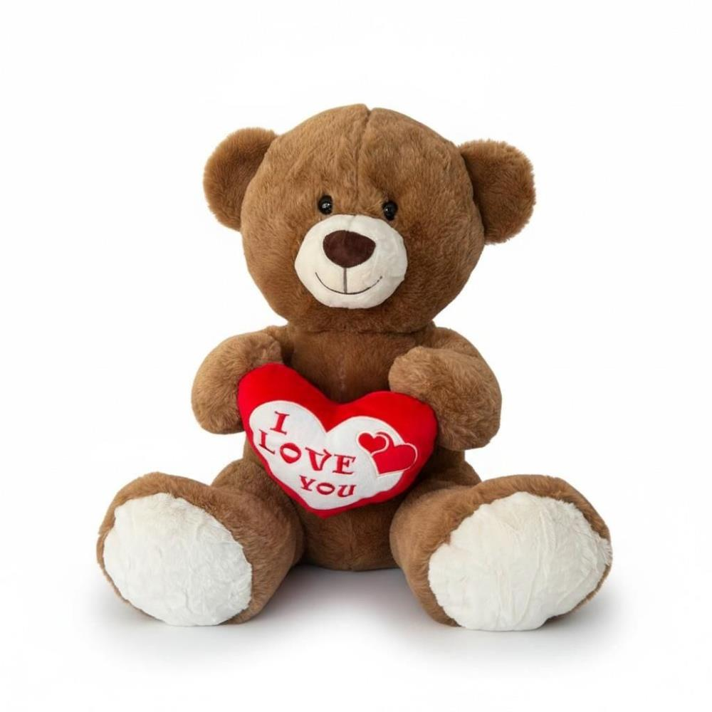 Peluş 55 Cm Ayı I Love Kalpli