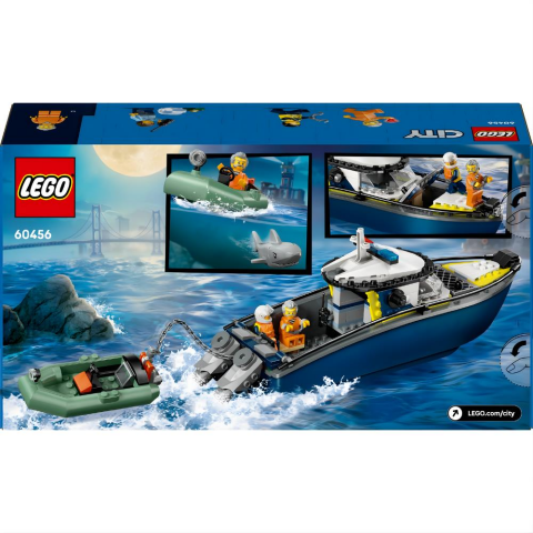 LEGO® City Polis Teknesi Takibi, Yüzer Sürat Tekneli ve Botlu 60456
