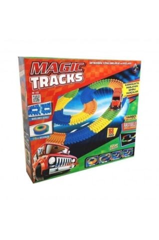 168 Parça Magic Tracks Yarış Pisti Ve 1 Adet Pilli Araba-23082235