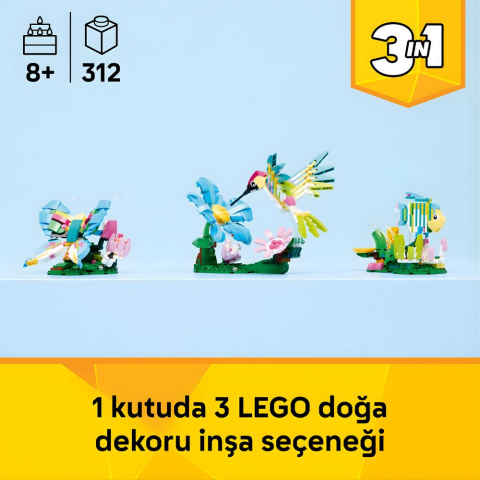 LEGO® Creator 3’ü 1 Arada Vahşi Hayvanlar: Sinek Kuşu 31384