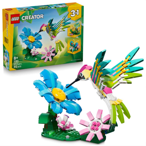 LEGO® Creator 3’ü 1 Arada Vahşi Hayvanlar: Sinek Kuşu 31384