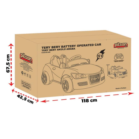 Tery Bery 12 V Uzaktan Kumandalı Akülü Araba
