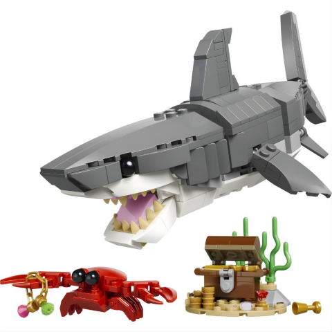 LEGO® Creator Acımasız Köpek Balığı ile Hazine Sandığı 31381