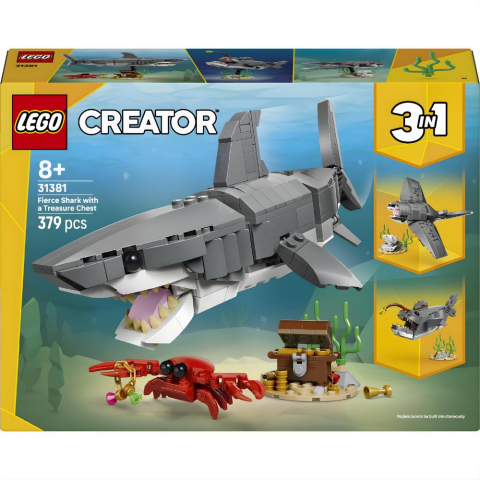 LEGO® Creator Acımasız Köpek Balığı ile Hazine Sandığı 31381