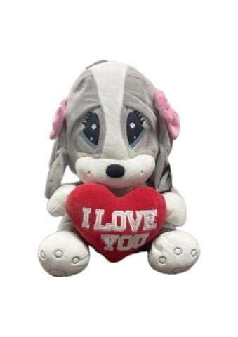 Kalpli Üzgün Köpek Peluş 40 Cm 62399