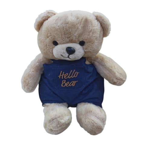 Peluş 50 Cm Tulum Giyen Ayı