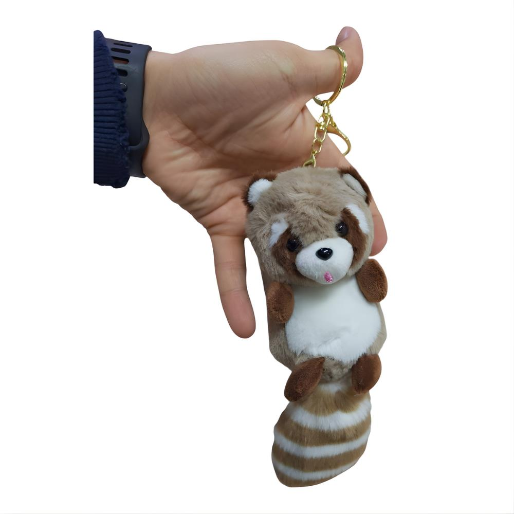 Peluş Oyuncak Rakun Anahtarlık