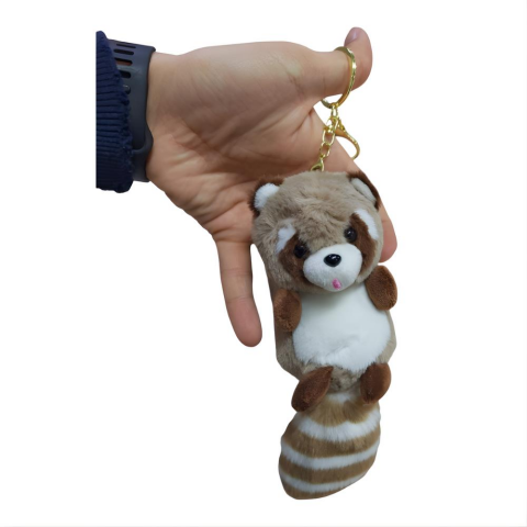 Peluş Oyuncak Rakun Anahtarlık