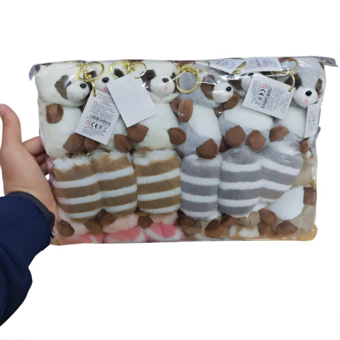 Peluş Oyuncak Rakun Anahtarlık