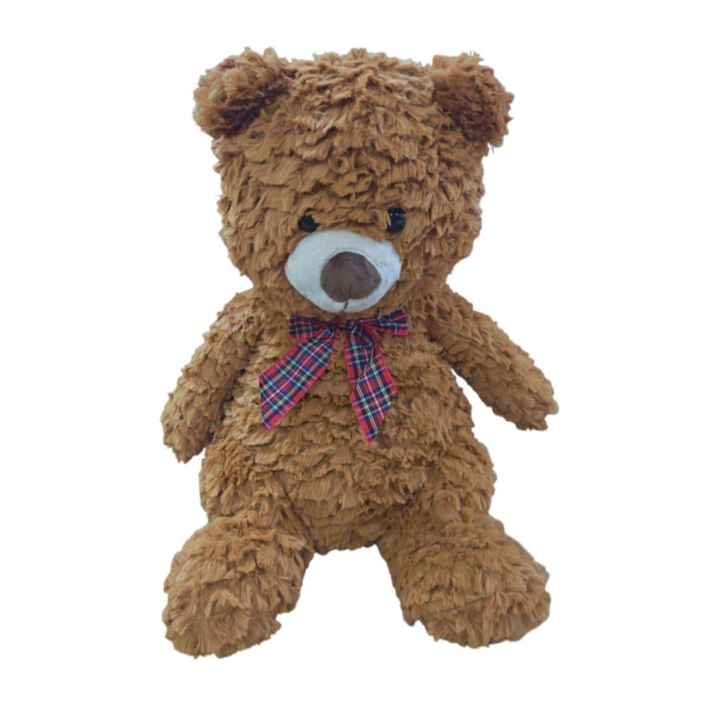 Peluş 50 Cm Ayı Ekose Kurdaleli