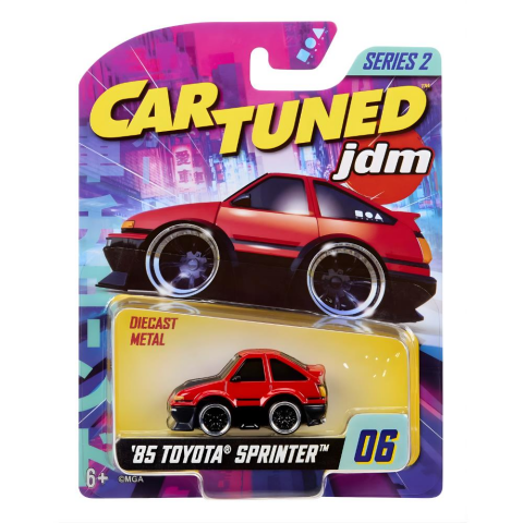 CarTuned JDM Seri 2 1985-87 Sprinter Trueno GT-Apex AE86 - Siyah Kırmızı Araba
