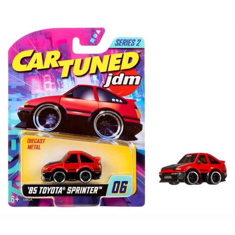 CarTuned JDM Seri 2 1985-87 Sprinter Trueno GT-Apex AE86 - Siyah Kırmızı Araba