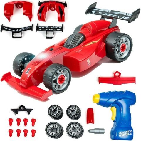 Matkaplı Formula F1 Araba Modifiye Seti Sesli Işıklı Sök Tak