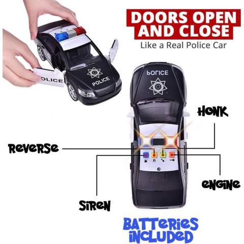 Pilli Sesli Polis Arabası