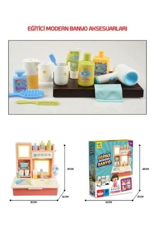 Eğitici Modern Banyo Seti Oyuncak Banyo