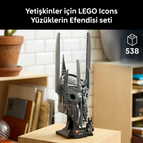 LEGO® Icons Yüzüklerin Efendisi: Sauron'un Miğferi 11373