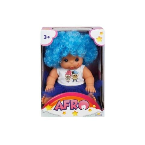 Afro Kıvırcık Saçlı Bebek 23 Cm -