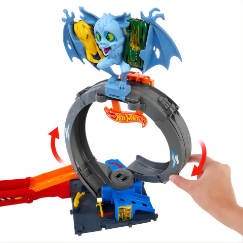 Hot Wheels Bat Döngü Saldırı Oyun Seti Ve 1:64 Ölçekli Oyuncak Araba