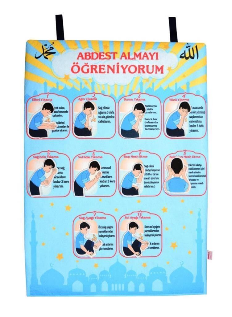 Cırtlı Pano Abdest Almayı Öğreniyorum