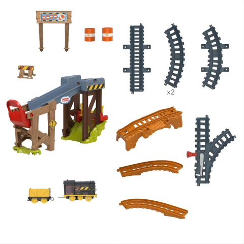 Fisher Price Thomas ve Arkadaşları Diesel Yükleme ve Kaldırma İnşaat Seti JBW20