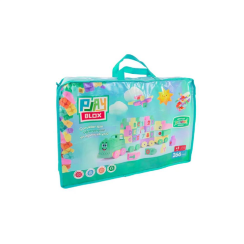 Playblox Block Pastel Yapı Taşları - 266 Parçalık Çanta