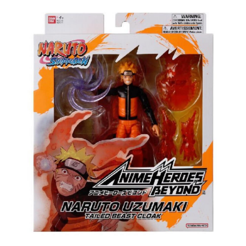 Bandai 16 cm Anime Heroes Naruto Uzumaki Figür ve Aksesuar Seti