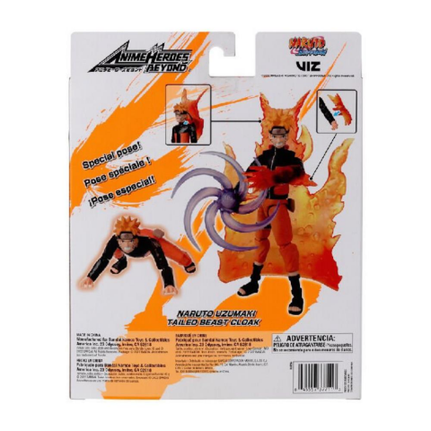 Bandai 16 cm Anime Heroes Naruto Uzumaki Figür ve Aksesuar Seti