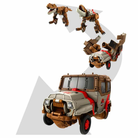 Jurassic World Dönüşen Oyuncağı Tyrannosaurus T-Rex Dinozordan Kamyona Chase N Roar HPD38