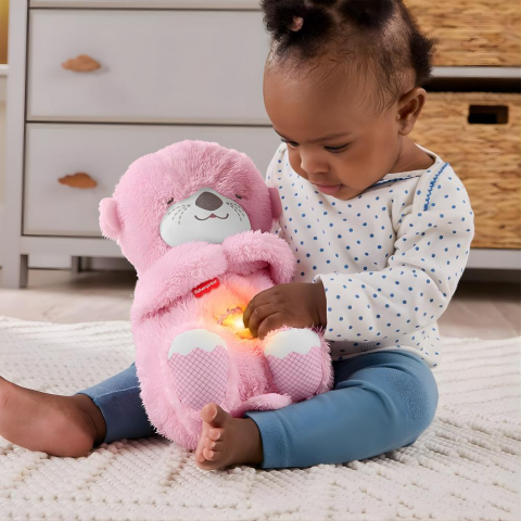 JLJ33 Fisher-Price Uyku Arkadaşı Pembe Su Samuru