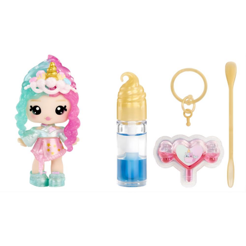 Yummiland Phoebe Frappe Bebeği ve Dudak Parlatıcısı - Gizemli Renk Serisi