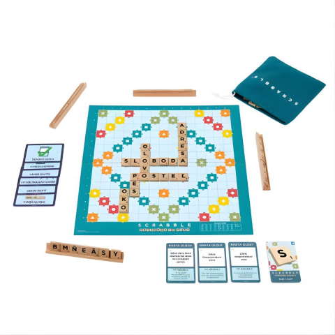 Scrabble Orijinal Ahşap 2'si 1 Arada Türkçe JLJ64