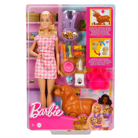 Barbie Ve Yeni Doğan Köpekler Oyun Seti Hck75