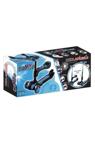 Cool Wheels Scooter Combo Oturaklı Led Tekerli Mavi