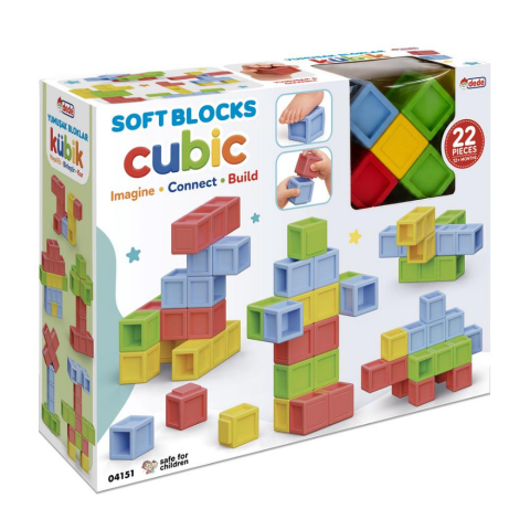Yumuşak Bloklar Kübik 22 Parça