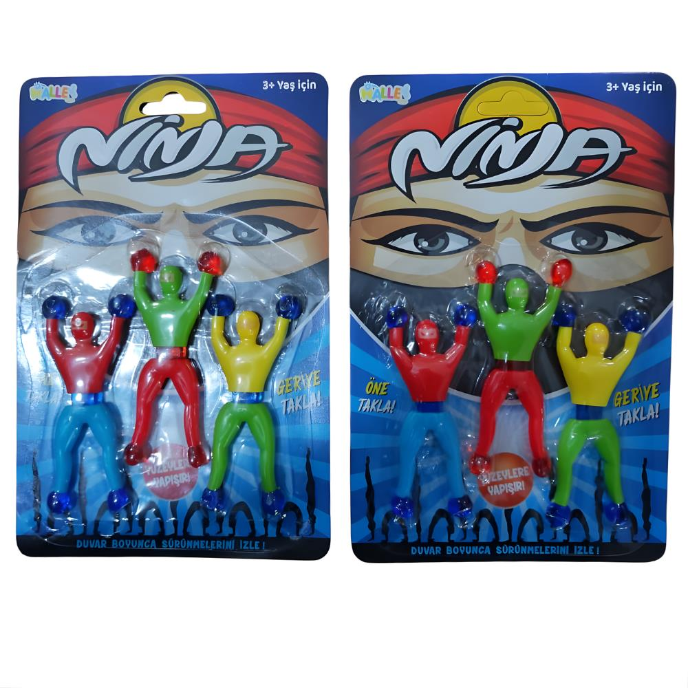 Yapışkan Ninjalar 3'lü Set