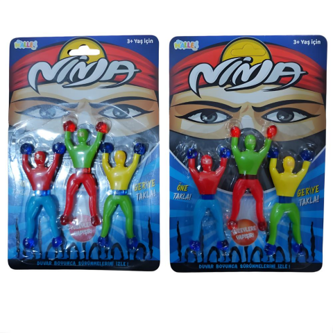 Yapışkan Ninjalar 3'lü Set