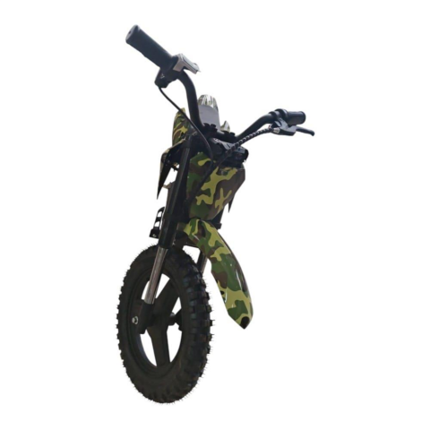 Cool Wheels 36V Elektrikli Çocuk Cross Motor 14 inç Teker Bluetooth LED Far 3 Kademe Hız Ayarlı (KAMUFLAJ)