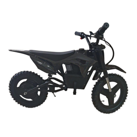 Cool Wheels 36V Elektrikli Çocuk Cross Motor 14 inç Teker Bluetooth LED Far 3 Kademe Hız Ayarlı (KARBONFİBER)