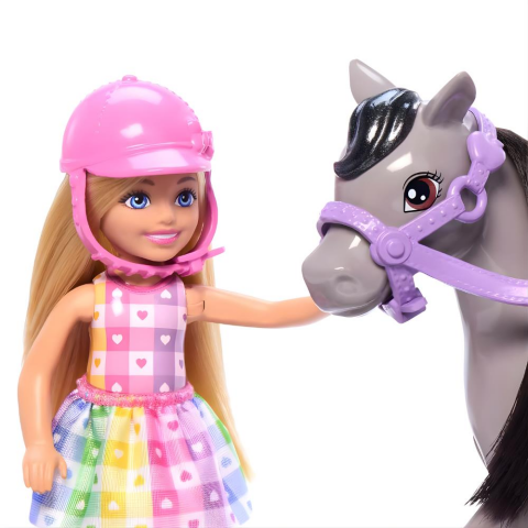 Barbie Chelsea Bebek ve Midilli Figür Seti HTK29