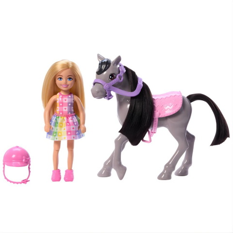 Barbie Chelsea Bebek ve Midilli Figür Seti HTK29