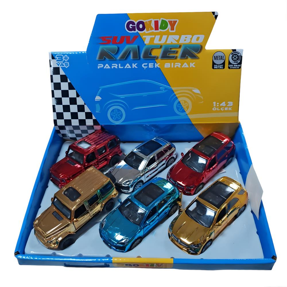 Diecast Metal Çek Bırak Suv Araçlar 1:43