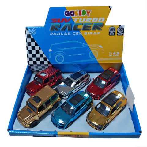 Diecast Metal Çek Bırak Suv Araçlar 1:43
