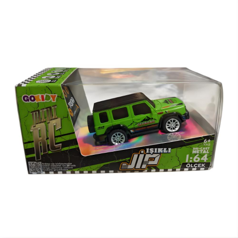 Gokidy Full Fonksiyon Şarj Edilebilir Led Işıklı Metal Mini Uzaktan Kumadanlı Araba 1:64 Ölçek