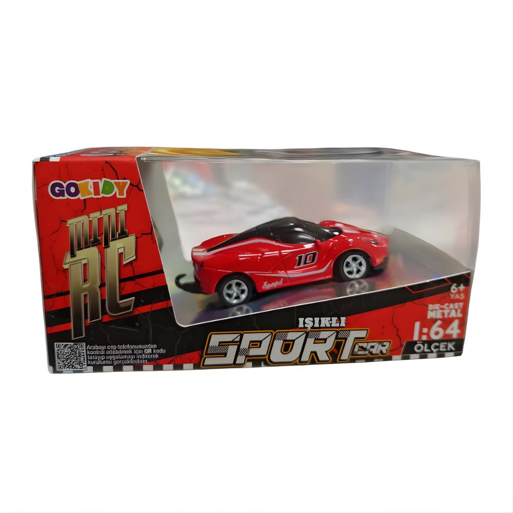 1:64 Mini R/C Uzaktan Kumandalı Işıklı Spor Araba
